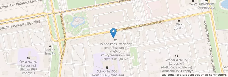 Mapa de ubicacion de Гранд en ロシア, 中央連邦管区, モスクワ, Северо-Западный Административный Округ.