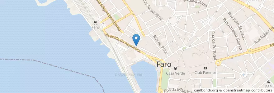Mapa de ubicacion de Choco & Nut creperia en Portekiz, Algarve, Algarve, Faro, Faro, Faro.