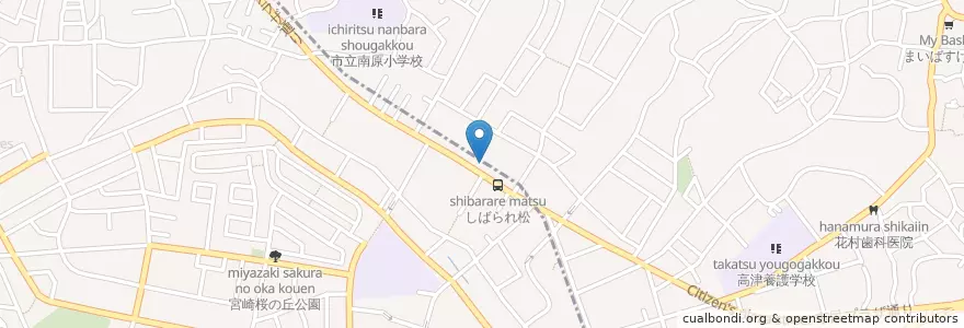 Mapa de ubicacion de すき家 en 日本, 神奈川縣, 川崎市, 宮前区.