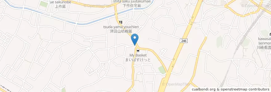 Mapa de ubicacion de スマイル en Japón, Prefectura De Kanagawa, Kawasaki, 高津区.