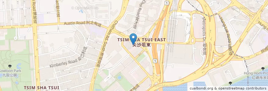 Mapa de ubicacion de 康宏廣場 Concordia Plaza en China, Guangdong, Hongkong, Kowloon, New Territories, 油尖旺區 Yau Tsim Mong District.