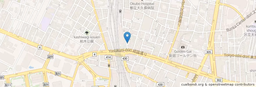 Mapa de ubicacion de マクドナルド en Jepun, 東京都, 新宿区.