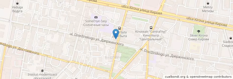 Mapa de ubicacion de Станция Фруктовая en ロシア, 中央連邦管区, カルーガ州, Городской Округ Калуга.