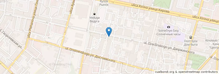 Mapa de ubicacion de Фетта Пицца en Russia, Distretto Federale Centrale, Калужская Область, Городской Округ Калуга.