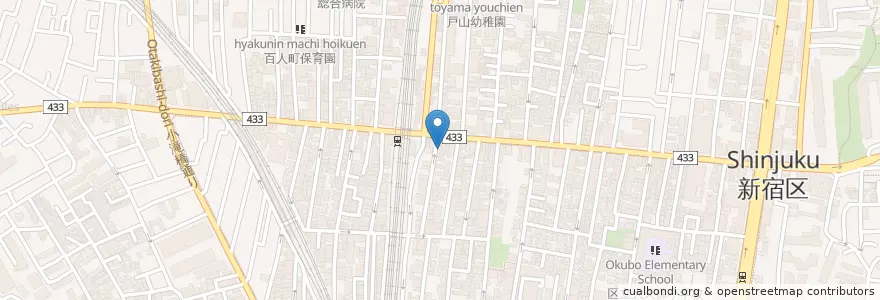 Mapa de ubicacion de 長浜や en Jepun, 東京都, 新宿区.