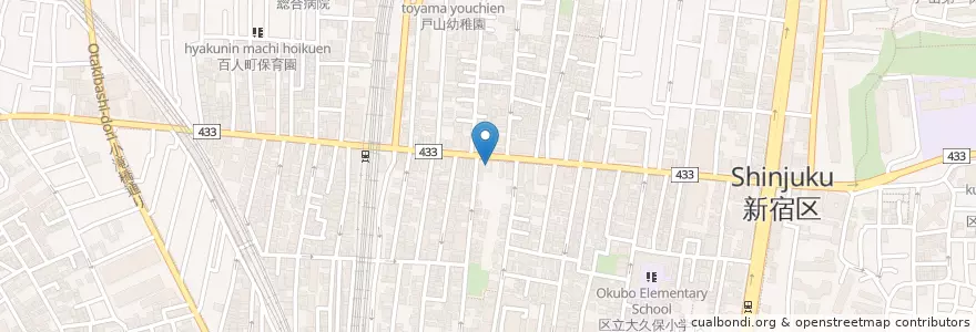 Mapa de ubicacion de TAK CAFE en Japan, 東京都, 新宿区.