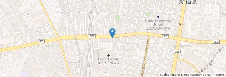 Mapa de ubicacion de なか卯 en Japón, Tokio, Shinjuku.