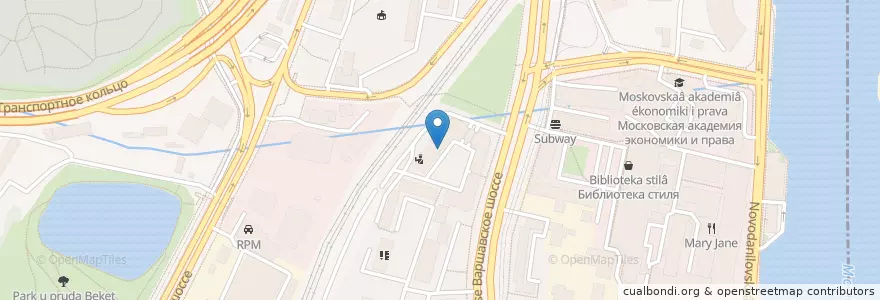Mapa de ubicacion de Городская поликлиника №67 en Russia, Distretto Federale Centrale, Москва, Южный Административный Округ, Донской Район.