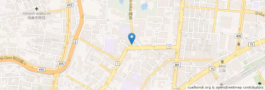Mapa de ubicacion de ToToDon en اليابان, 東京都, 港区.