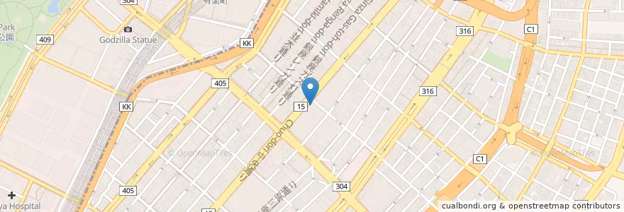 Mapa de ubicacion de 三菱UFJ銀行 en Japón, Tokio.