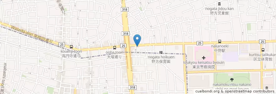 Mapa de ubicacion de ufotable cafe en Japan, Tokyo, Suginami.