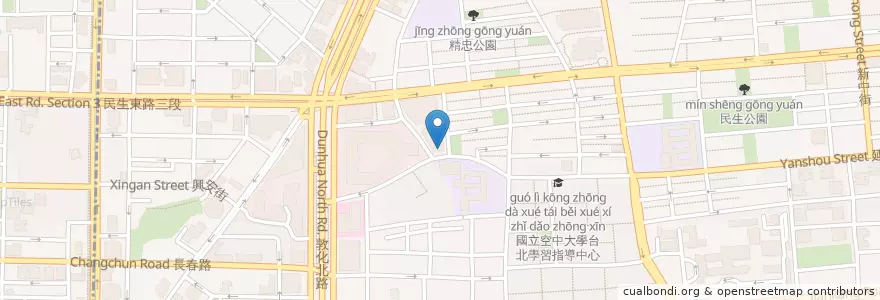 Mapa de ubicacion de 東社派出所 en 타이완, 신베이 시, 타이베이시, 쑹산 구.