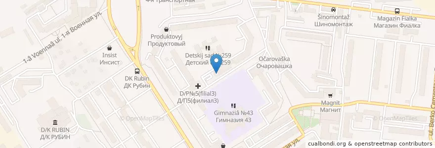 Mapa de ubicacion de Белый рояль en Russia, Siberian Federal District, Omsk Oblast, Omsky District, Городской Округ Омск.