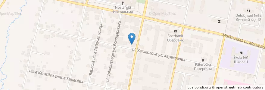Mapa de ubicacion de Отделение почтовой связи № 143204 en Russie, District Fédéral Central, Oblast De Moscou, Можайский Городской Округ.