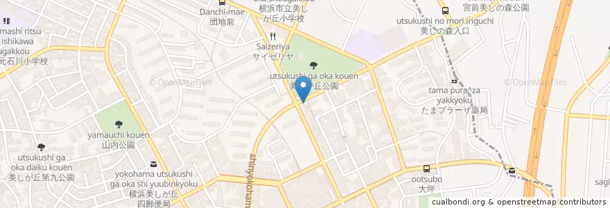 Mapa de ubicacion de エネオス en 日本, 神奈川県, 川崎市, 青葉区, 宮前区.