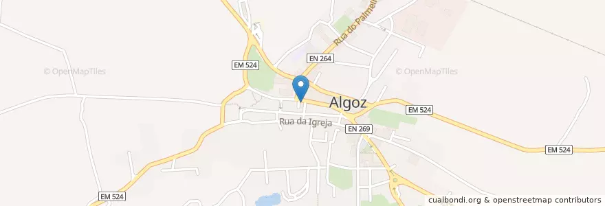 Mapa de ubicacion de Farmácia Monteiro en ポルトガル, Algarve, Algarve, Faro, Silves, Algoz E Tunes.