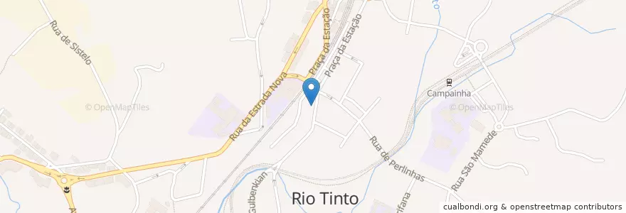 Mapa de ubicacion de Farmácia Central en Portugal, Norte, Área Metropolitana Do Porto, Porto, Gondomar, Rio Tinto.