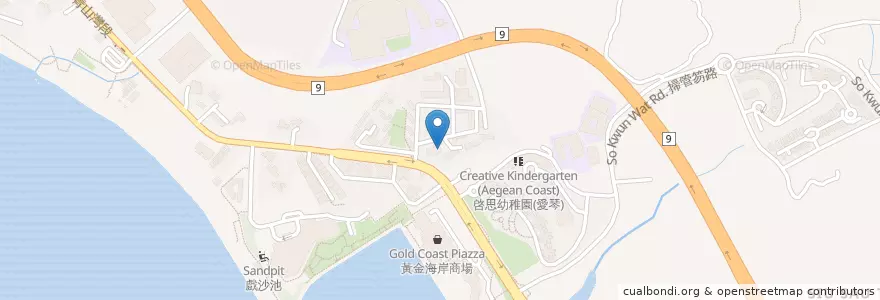 Mapa de ubicacion de 絲綢之路咖啡室 The Silk Road Cafe en Китай, Гонконг, Гуандун, Новые Территории, 屯門區 Tuen Mun District.