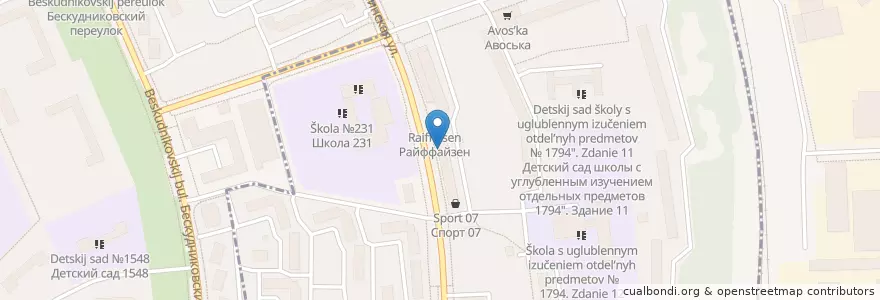 Mapa de ubicacion de На Дубнинской en Russia, Central Federal District, Moscow, Northern Administrative Okrug, Beskudnikovsky District, Vostochnoye Degunino District.