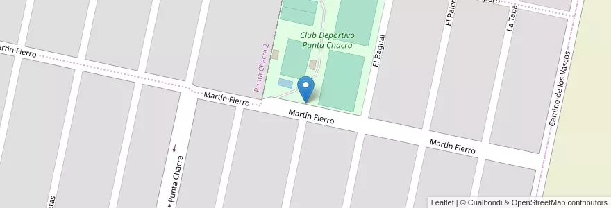 Mapa de ubicacion de 12 - Punta Chacra en الأرجنتين, سانتا في, Departamento San Lorenzo, Municipio De Roldán, Roldán.