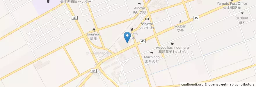 Mapa de ubicacion de 東松島市健康増進センター;ゆぷと en Japon, Préfecture De Miyagi, 東松島市.