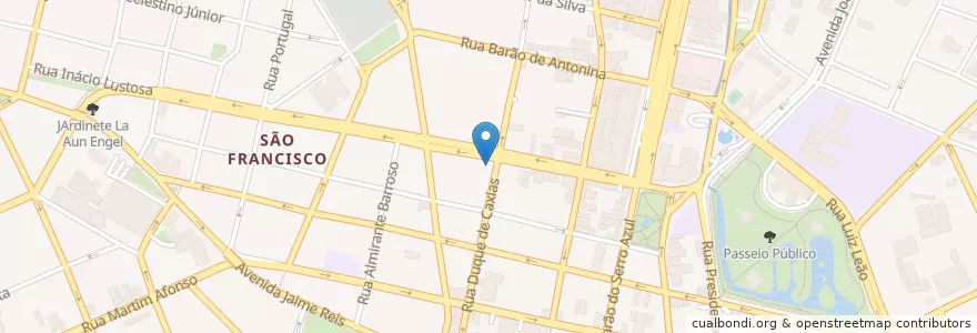 Mapa de ubicacion de Corleone en ブラジル, 南部地域, パラナ, Região Geográfica Intermediária De Curitiba, Região Metropolitana De Curitiba, Microrregião De Curitiba, クリチバ.