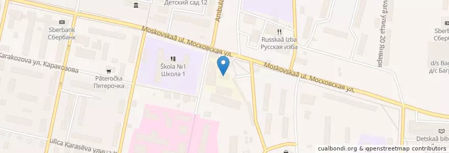 Mapa de ubicacion de Автомойка en Россия, Центральный Федеральный Округ, Московская Область, Можайский Городской Округ.