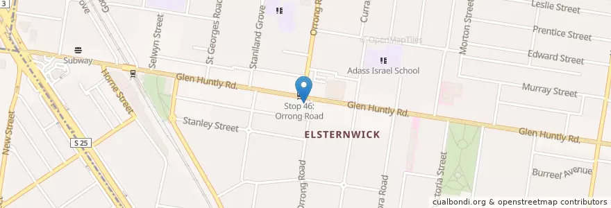Mapa de ubicacion de Westpac en Australia, Victoria, City Of Glen Eira.