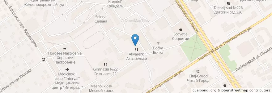 Mapa de ubicacion de Повар и спички en Rússia, Distrito Federal Siberiano, Алтайский Край, Городской Округ Барнаул.