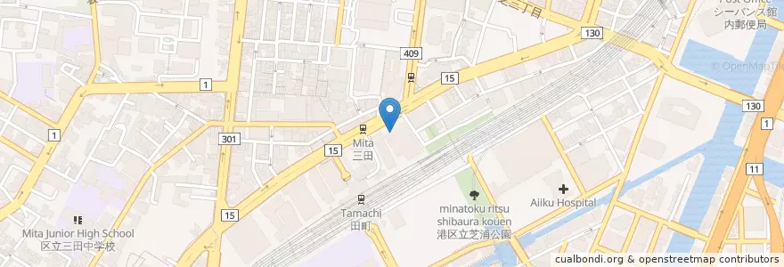 Mapa de ubicacion de スターバックス en Japan, 東京都, 港区.