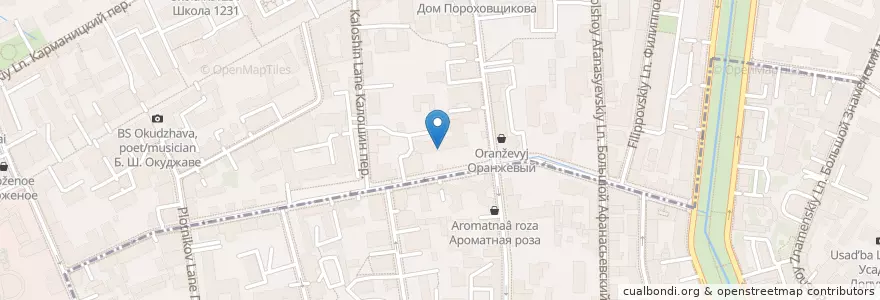 Mapa de ubicacion de Росбанк en Russia, Distretto Federale Centrale, Москва, Центральный Административный Округ, Район Арбат.