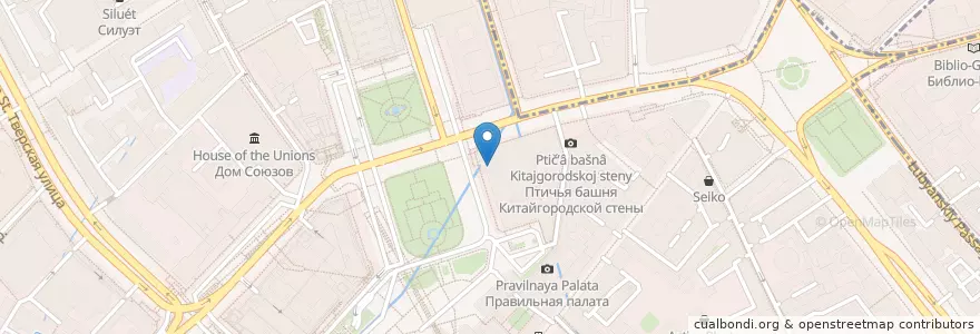 Mapa de ubicacion de Росбанк en Russland, Föderationskreis Zentralrussland, Moskau, Zentraler Verwaltungsbezirk, Тверской Район.
