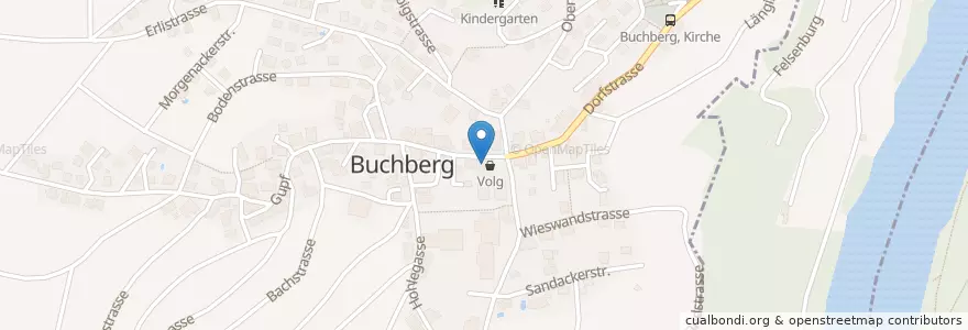 Mapa de ubicacion de Postagentur Buchberg en Suiza, Escafusa, Buchberg.