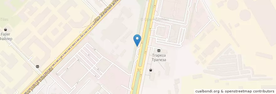 Mapa de ubicacion de Роснефть en Russland, Föderationskreis Zentralrussland, Moskau, Südwestlicher Verwaltungsbezirk, Академический Район.