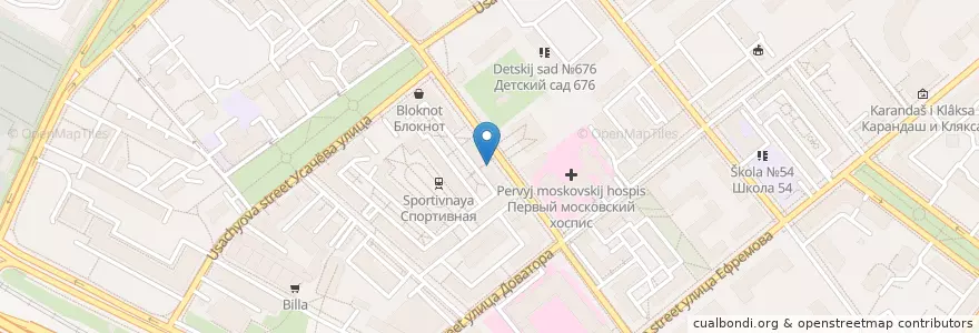 Mapa de ubicacion de Ваша №1 en Russia, Distretto Federale Centrale, Москва, Центральный Административный Округ, Район Хамовники.