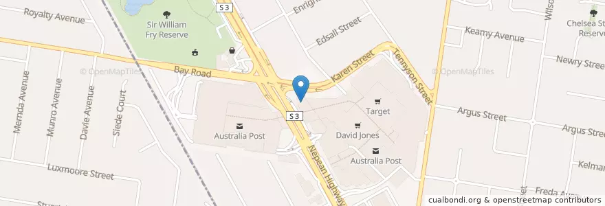 Mapa de ubicacion de McDonald's en Австралия, Виктория, City Of Kingston.