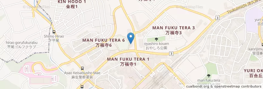 Mapa de ubicacion de Kawasaki ART center en Japan, Kanagawa Prefecture, Kawasaki, Asao Ward.