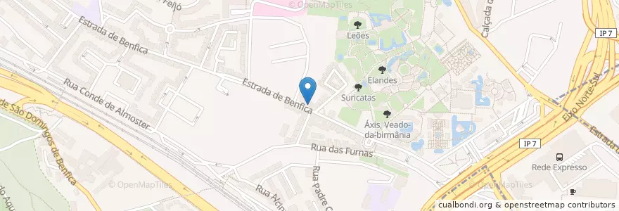 Mapa de ubicacion de Farmácia Alegria en البرتغال, Área Metropolitana De Lisboa, Lisboa, Grande Lisboa, لشبونة, São Domingos De Benfica.