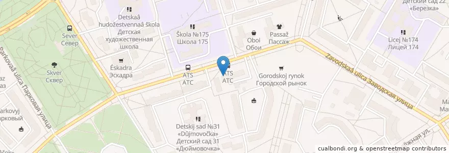 Mapa de ubicacion de Кедр en ロシア, シベリア連邦管区, クラスノヤルスク地方, ルィブノエ地区, ゼレノゴルスク閉鎖行政地域.