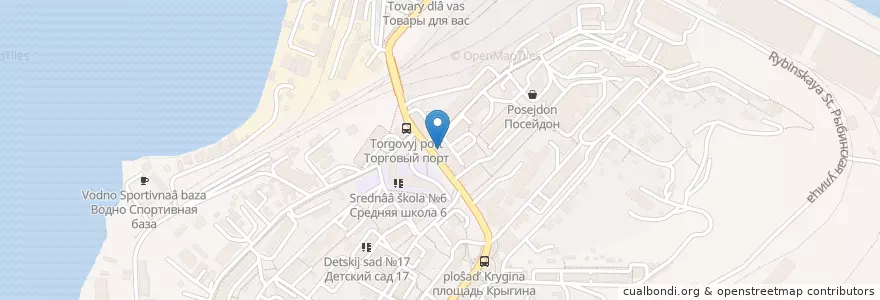 Mapa de ubicacion de Детский сад №45 en روسيا, Дальневосточный Федеральный Округ, بريمورسكي كراي, Владивостокский Городской Округ.