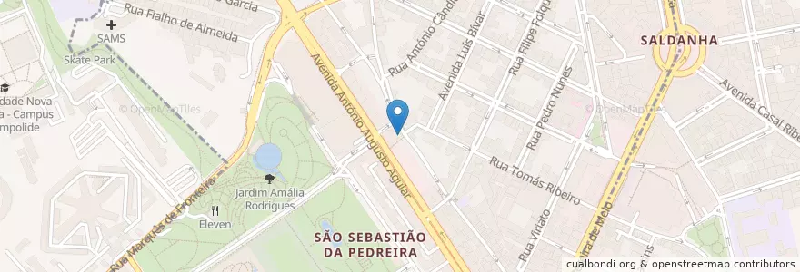 Mapa de ubicacion de Farmácia São Sebastião en Portugal, Área Metropolitana De Lisboa, Lissabon, Grande Lisboa, Lissabon, Avenidas Novas.