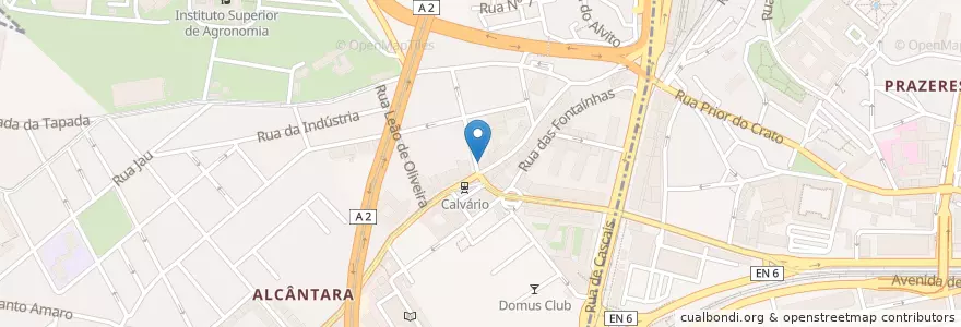 Mapa de ubicacion de Farmácia do Calvário en Portekiz, Área Metropolitana De Lisboa, Lisboa, Grande Lisboa, Lizbon, Alcântara.