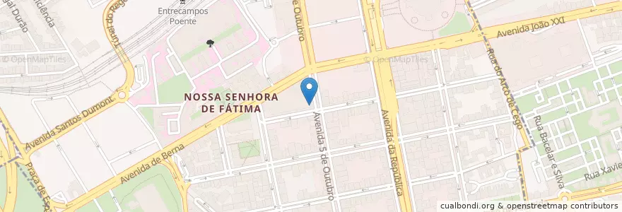 Mapa de ubicacion de Farmácia Fátima en Португалия, Área Metropolitana De Lisboa, Лиссабон, Grande Lisboa, Лиссабон, Avenidas Novas.
