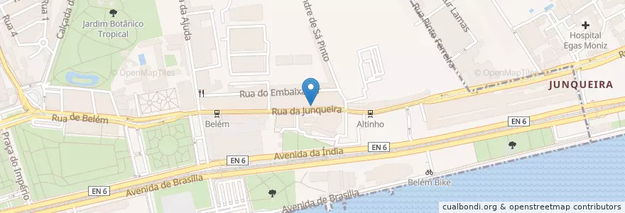 Mapa de ubicacion de Farmácia Gomes Sucessores en Portugal, Aire Métropolitaine De Lisbonne, Lisbonne, Grande Lisboa, Belém.