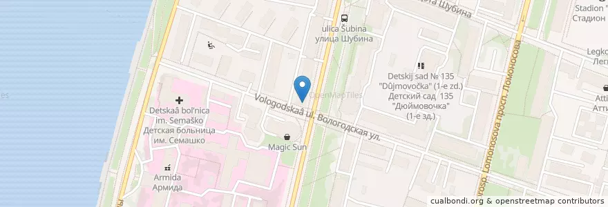 Mapa de ubicacion de Живика en Russia, Northwestern Federal District, Arkhangelsk Oblast, Primorsky District, Городской Округ Архангельск.