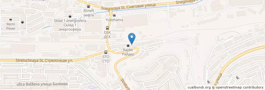Mapa de ubicacion de Grand Prix en Rusia, Дальневосточный Федеральный Округ, Приморский Край, Владивостокский Городской Округ.