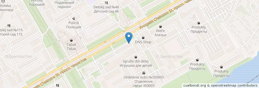Mapa de ubicacion de Аптека Ригла en Russia, South Federal District, Krasnodar Krai, Krasnodar Municipality.