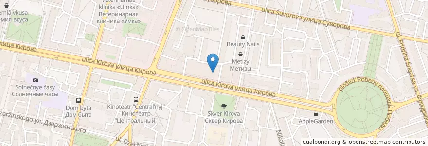 Mapa de ubicacion de Ресторан «Крылья» en ロシア, 中央連邦管区, カルーガ州, Городской Округ Калуга.