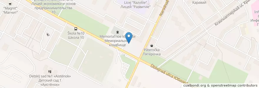 Mapa de ubicacion de Аптека en ロシア, 北西連邦管区, プスコフ州, Псковский Район, Городской Округ Псков.