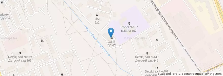 Mapa de ubicacion de ГУ ИС en Russia, Distretto Federale Centrale, Москва, Северный Административный Округ, Район Левобережный.